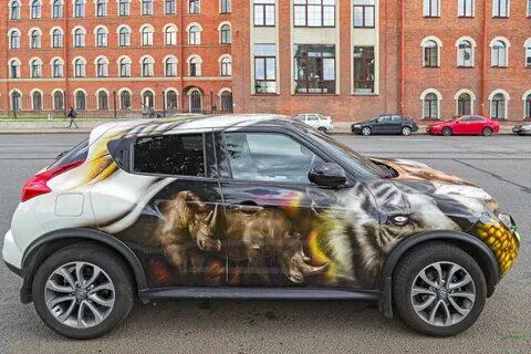 Аэрография на транспорте в Москве