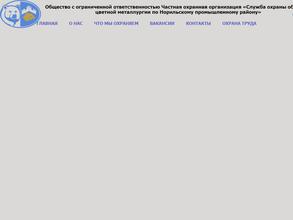Служба охраны объектов цветной металлургии по НПР