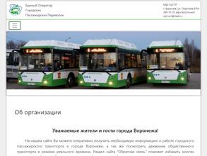 Единый оператор городских пассажирских перевозок в Воронеж