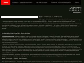 Компания по предоставлению услуг аренды мини-погрузчиков