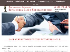 Адвокат Затолокина Е.К.