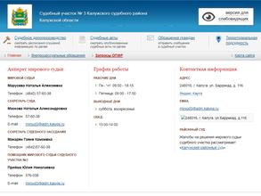 Мировые судьи г. Калуги