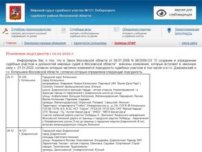 Мировые судьи Люберецкого района