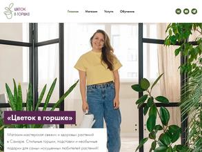 Цветок в горшке