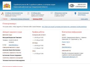 Мировые судьи Каменского района