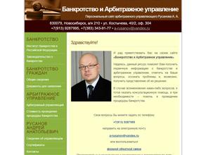 Арбитражный управляющий Русанов А.А.