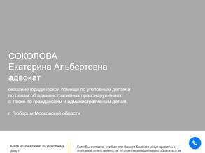 Адвокат Соколова Е.А.