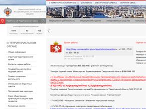 Территориальный орган Федеральной службы по надзору в сфере здравоохранения по Свердловской области